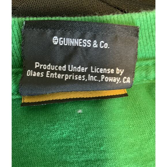 Guinness Extra Stout T-Shirt Mens L Short Sleeve Graphic Spell Out Pullover Tee - Picture 5 of 6